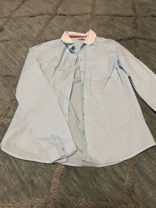 Koszule 34/36/XS/S niebieskie 2 szt