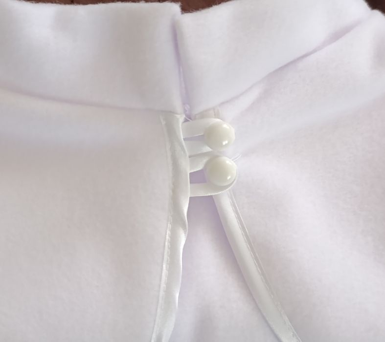 Peleryna biała komunia