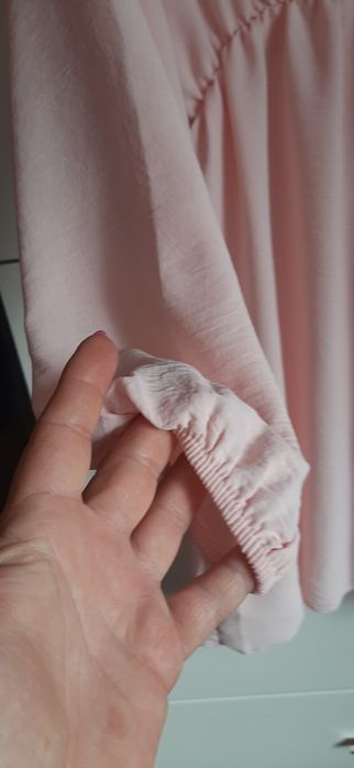 Sukienka puder dlugi rękaw M