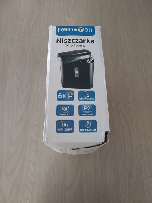 Destruidor de Documentos Reinston 6x A4 – Escritório / Casa