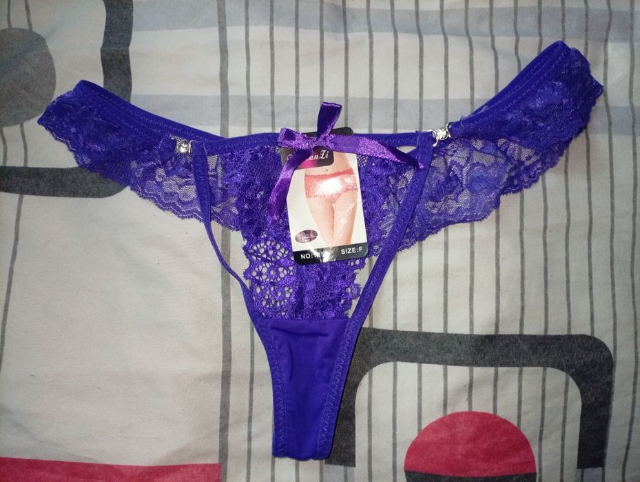 Majtki Stringi Fiolet