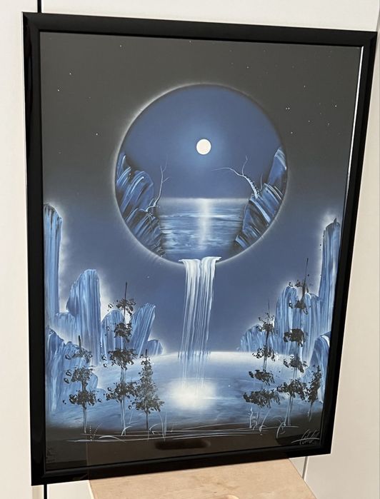 Quadro original em técnica de spray art