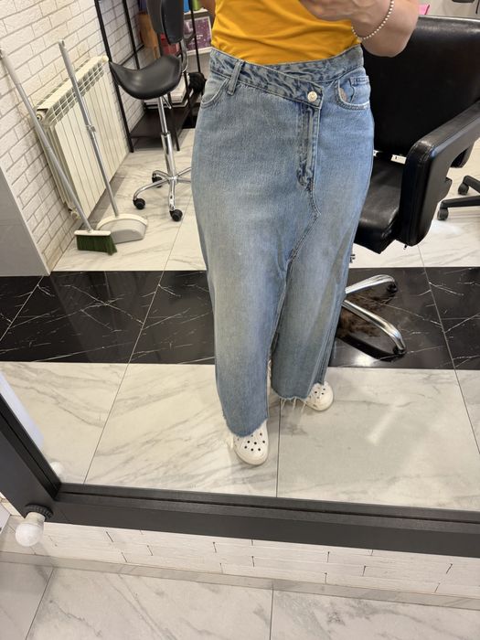 джинсова юбка zara л