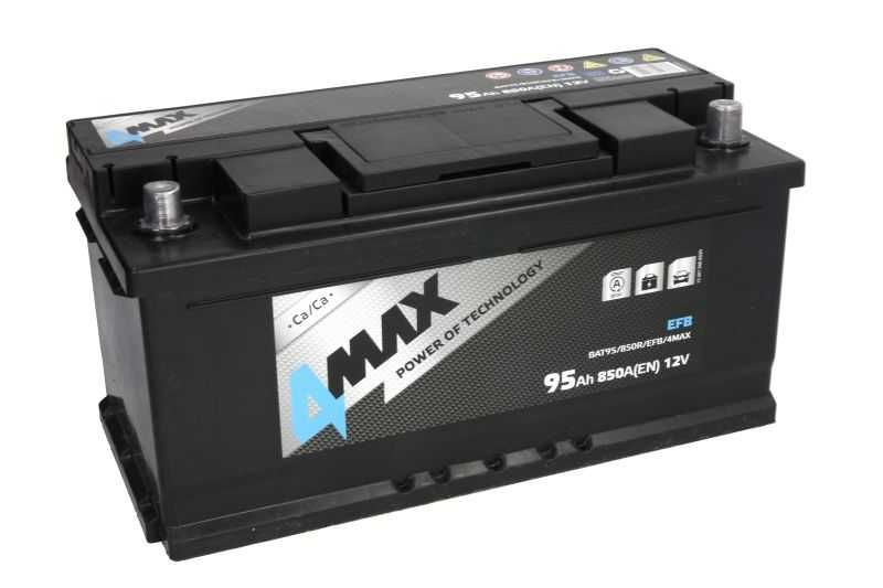 NOWY Akumulator 4MAX 12V 95Ah/850A START&STOP EFB P+ 353x175x175 B13