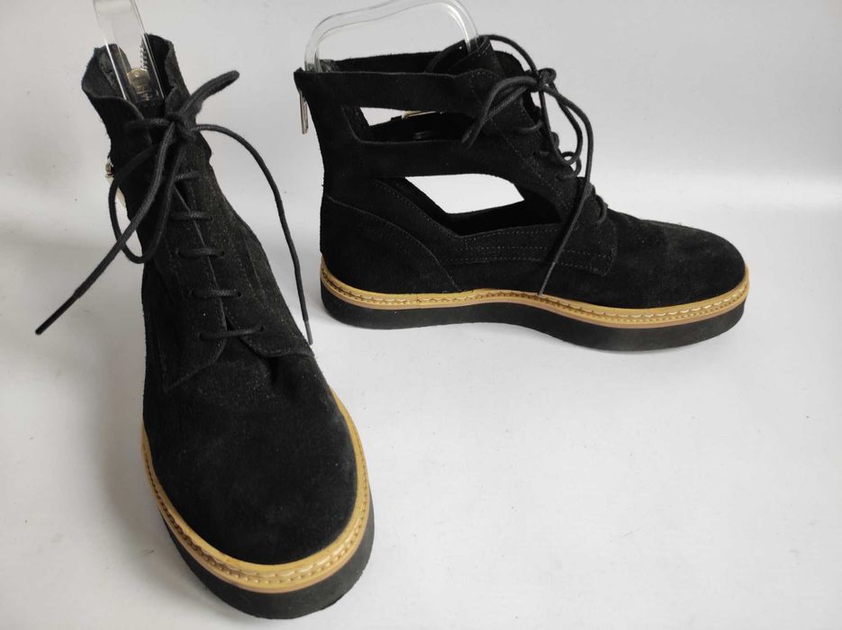 - Topshop - Markowe botki, sandały r. 37