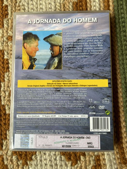 Dvd National Geographic - A jornada do homem