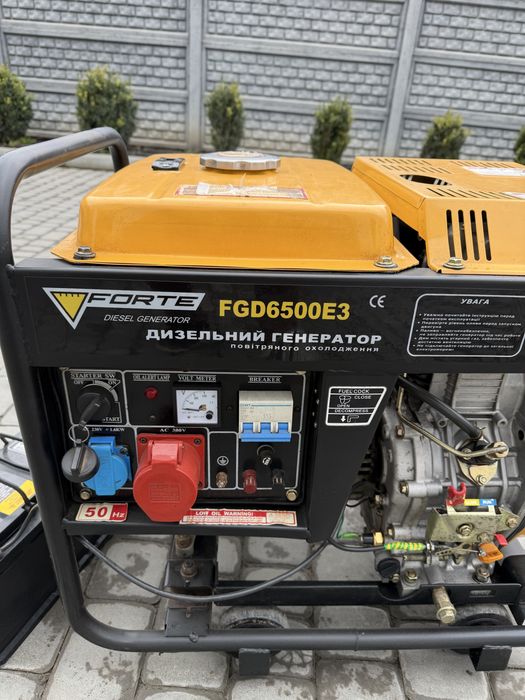 Дизельний генератор Forte 6500E3, 3 фази, електростартер, хороший стан