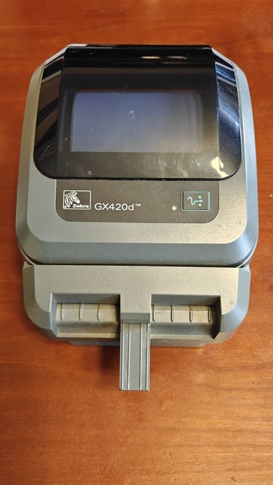 Drukarka etykiet zebra gx420d wraz nożem z kablami i dodatkową rolką