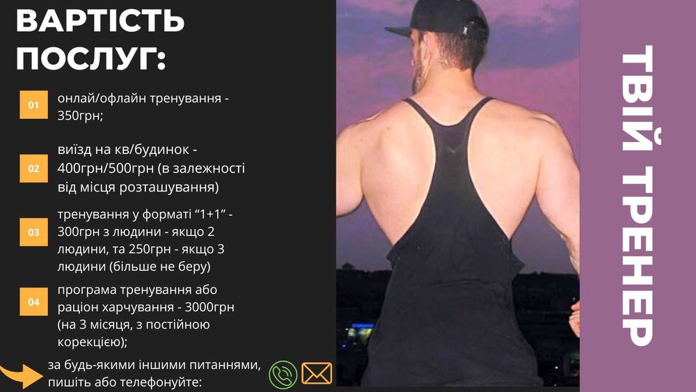 Опытный персональный тренер. Офлайн/онлайн: «ремонт/прокачка»)