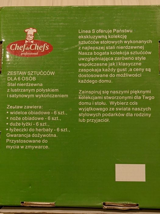 Zestaw , sztućce dla 6 osób ,  24 elementy