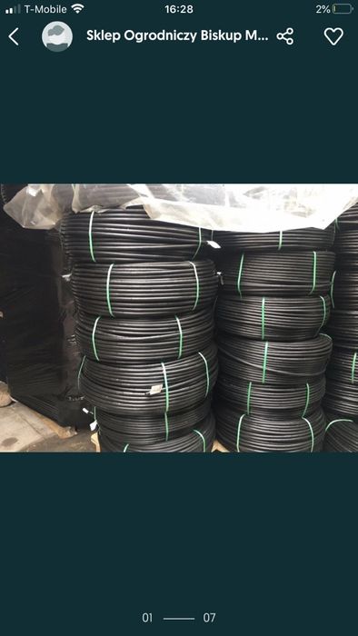 Linia kroplująca 16/33 cm bez kompensacji ciśnienia !