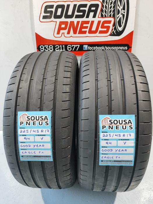 2 pneus semi novos 225-45R17 Good year - Oferta dos portes