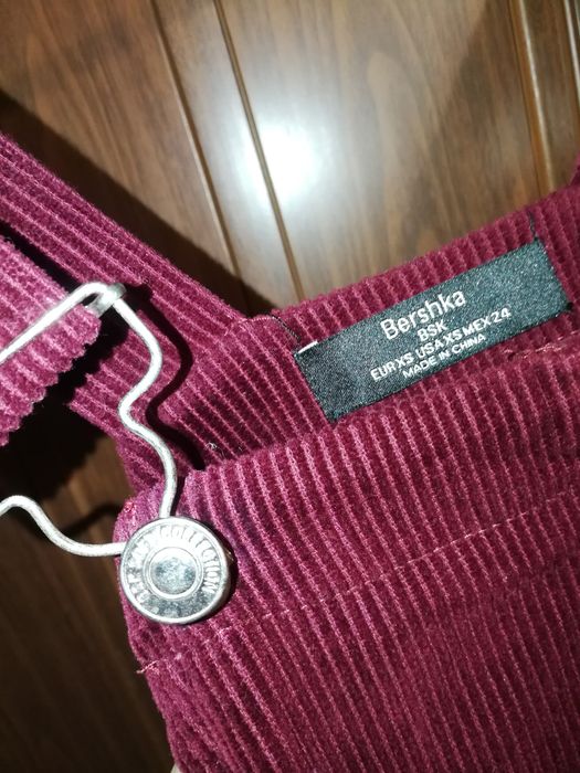 Бордовий сарафан Bershka
