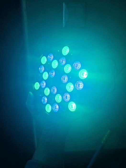 Reflektor LED PAR 36W RGB | DMX + Pilot | Efekt Sceniczny Impreza