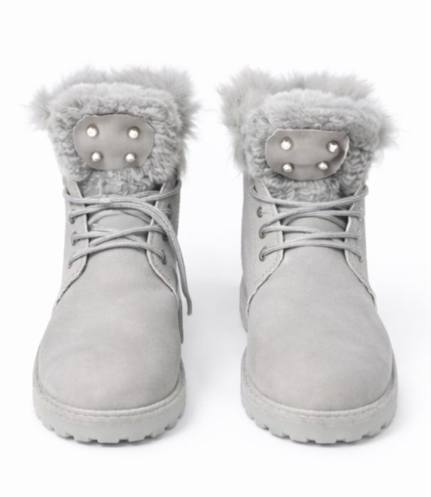 Szare   TIMBERKI Trapery OCIEPLANE Futerko r. 37