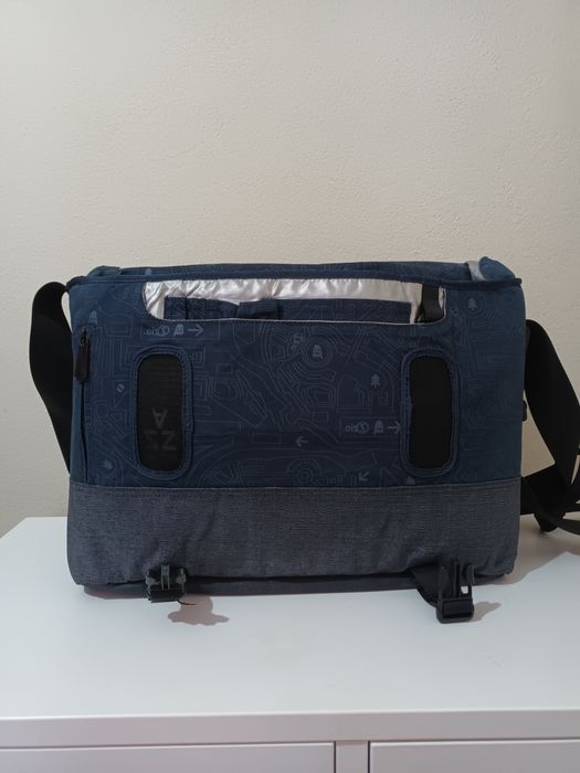 Mala grande a tiracolo para computador portátil