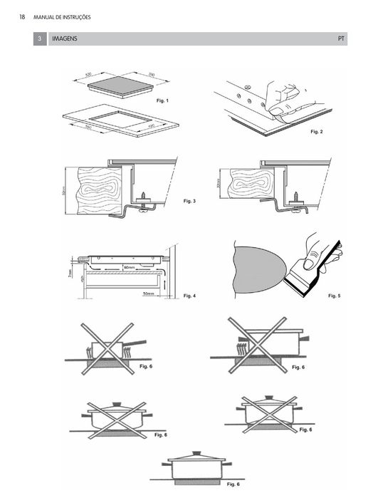 Placa vitrocerâmica meireles MV 2607 usada