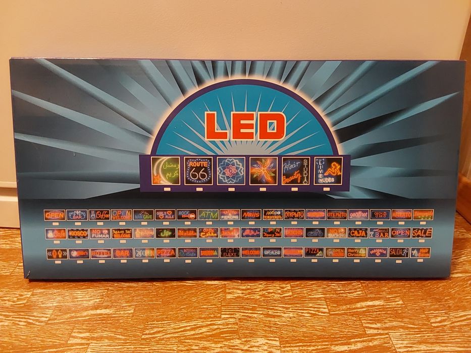 Вывеска LED чай кава