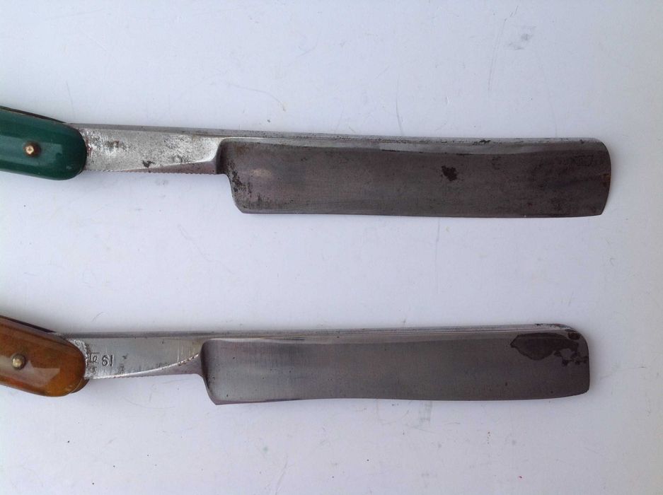 Опасная бритва цена за 2 шт в футляре ОКА ТВ («Труд Вача») СССР