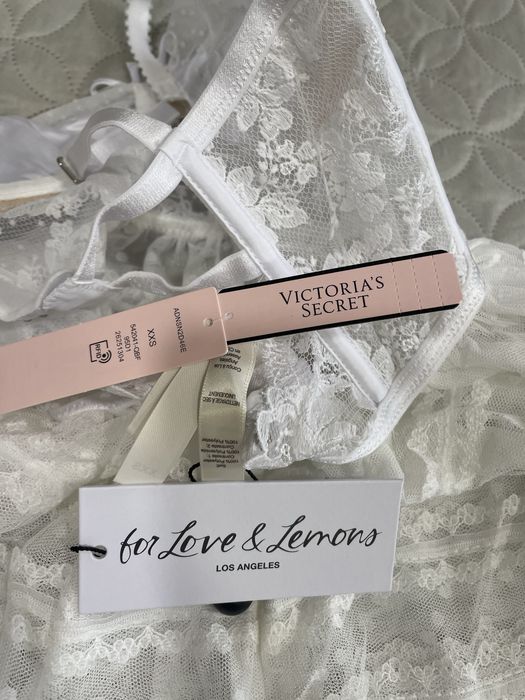 Пеньюар мереживний білий Victoria’s Secret