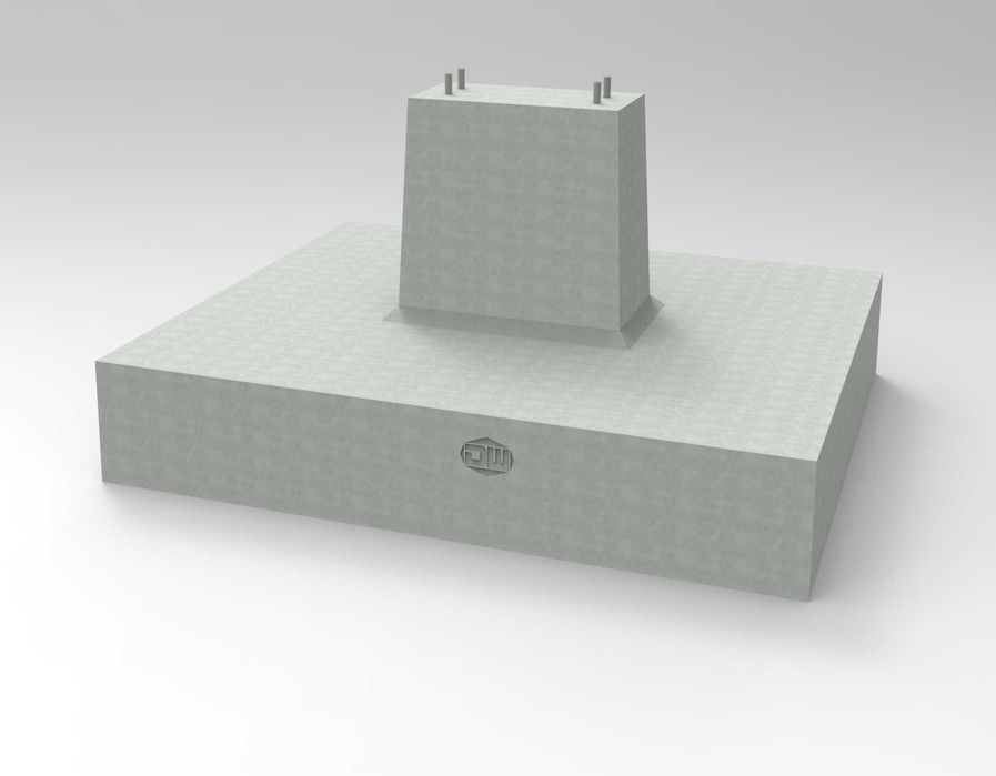 Stopa Fundamentowa Prefabrykowana hala o rozpiętości 20m 8 Ton Nowa