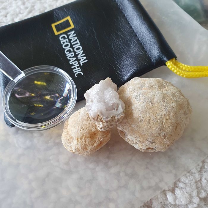 National Geographic conjunto para crianças - pedras naturais, fósseis