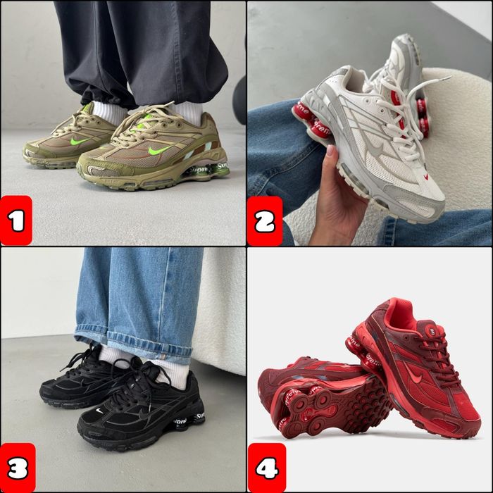 БЕЗ ПЕРЕДПЛАТИ‼️Кросівки Nike Shox Ride 2 x Supreme / 36-46