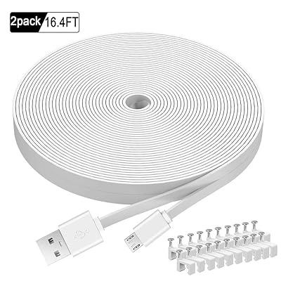 Kabel, Przedłużacz  zasilający 10m  micro Usb płaski