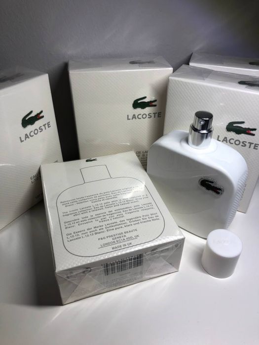 Духи чоловічі Lacoste Eau De L.12.12 Blanc. Лакосте Білі 100 мл