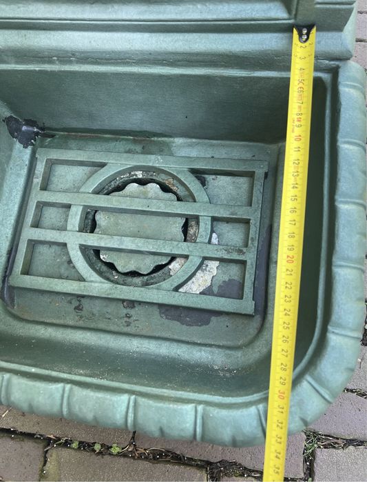 Solodny zlew ogrodowy zmywak przyscienny z grubego aluminium