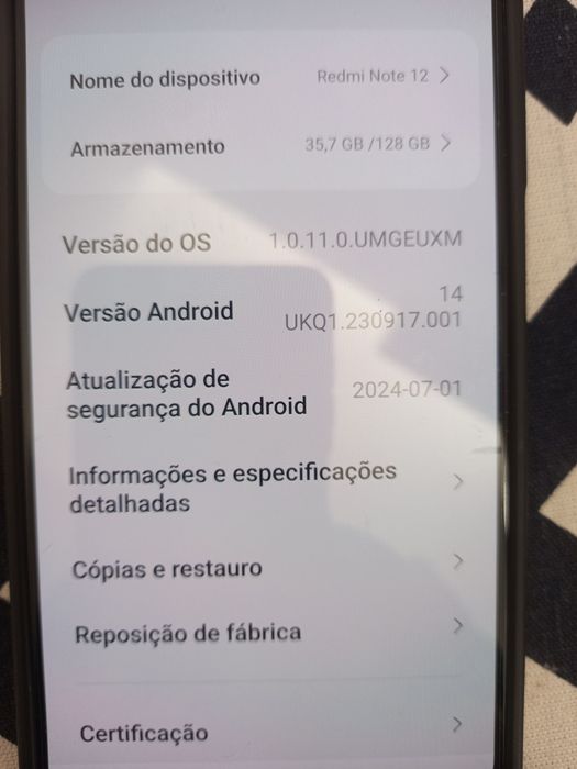 Note 12 pro 128gb