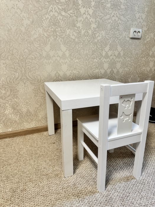 Стол Лакк и стул Икеа