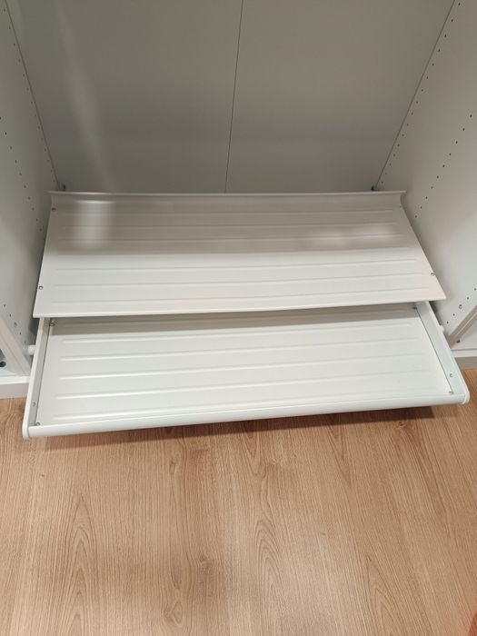 Sapateira extraível branca para roupeiro Pax Ikea (2 un)