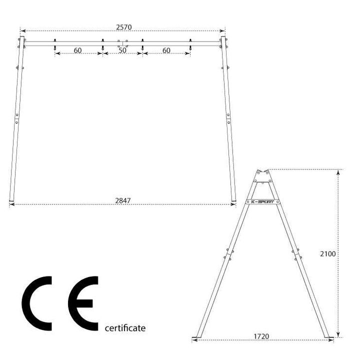 **Huśtawka Ogrodowa Stelaż Podwójny**