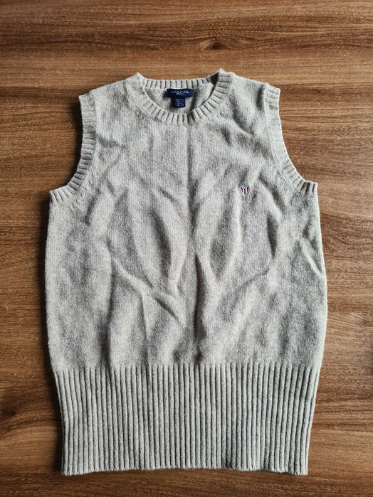 Kamizelka Gant 100% owcza welna XS