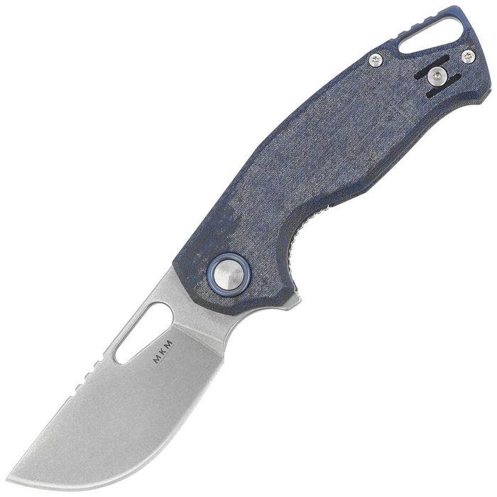 Nóż składany MKM Vincent Denim Canvas Micarta, Stonewashed MagnaCut by Jesper Voxnaesi (MK VCM-DC)