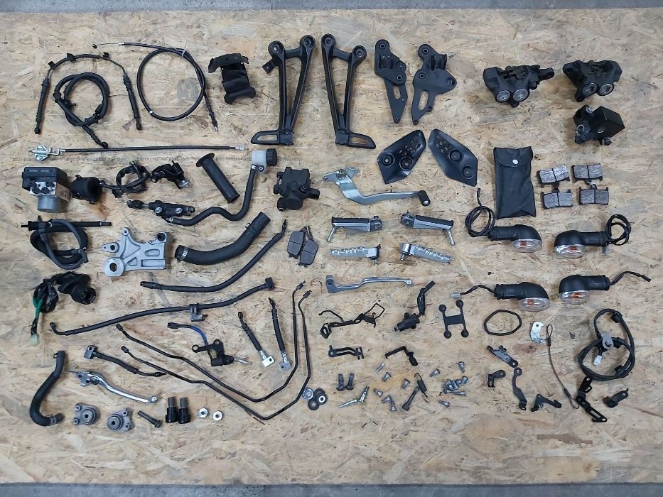 Yamaha MT07 Linka podnozek kierunkowskaz przelacznik pompa przewod set