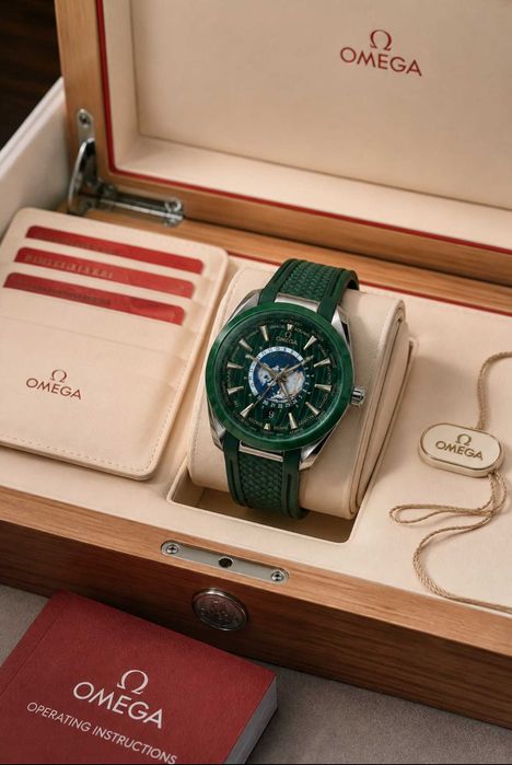 Премиум часы Omega Aqua Terra Worldtimer Механические