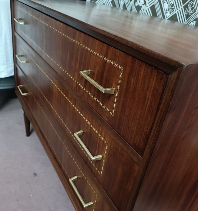 Cómoda vintage com 3 gavetas