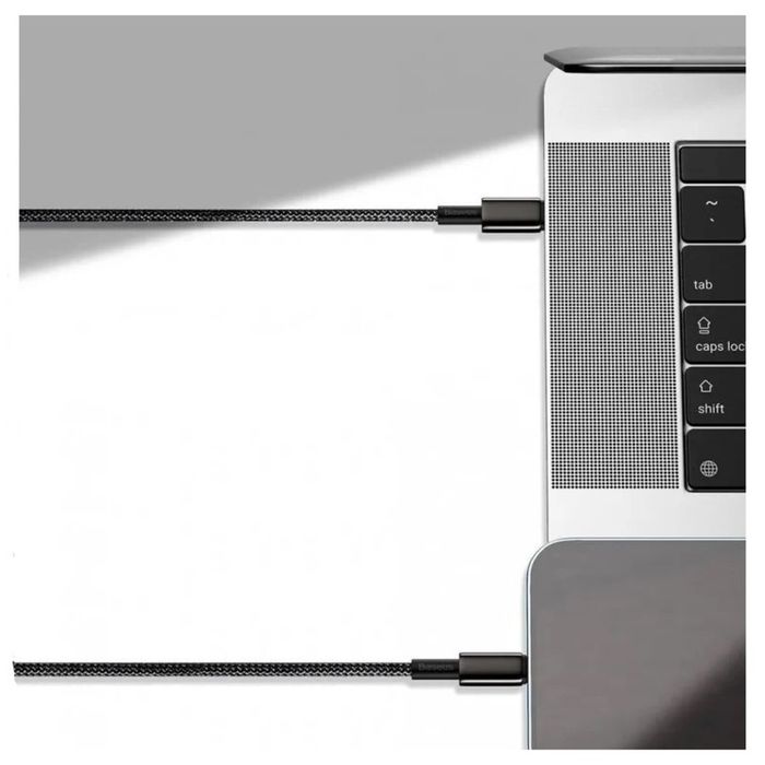 Кабель з чіпом Baseus 100W Type-C to Type-C 2Метр Швидка Зарядка USB-C