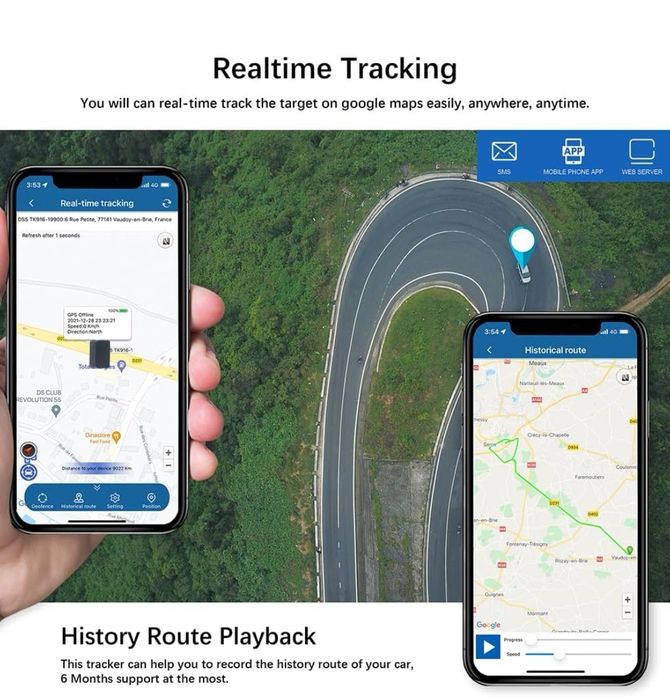 TKMARS TK903 mini lokalizator GPS 4G, akumulator 1500 mAh,