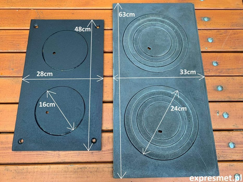 Ozdobny Karlik żeliwny piecyk 2 fajerki piec z żeliwa rura stalowa kol