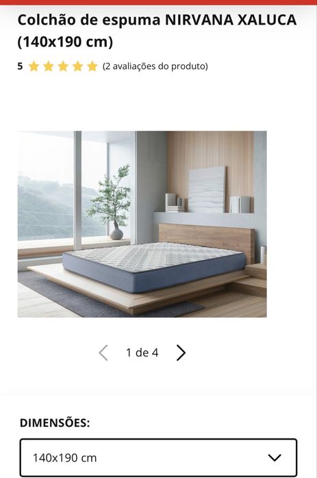 Estrado e colchao 190x140cm