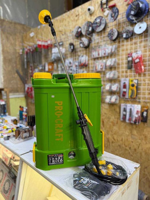 Оприскувач ранцевий акумуляторний 12 л Procraft AS12 до 8 годин роботи