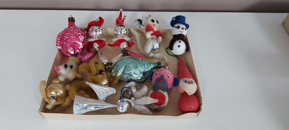 Bombki z Prl-u kształtki 12sztuk