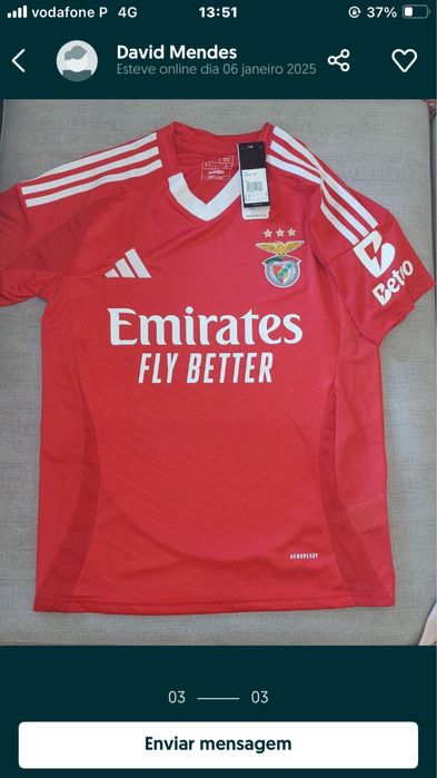 Camisa do Benfica 24/25