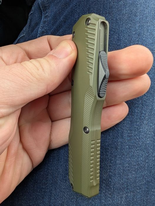 Kershaw Livewire Olive Tanto 9000TOLBLK OTF Magnacut