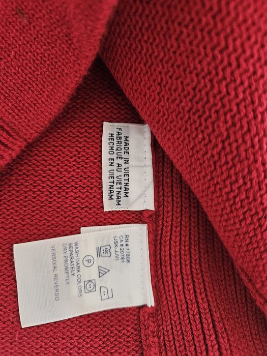 Tommy Hilfiger Czerwony sweter S 36