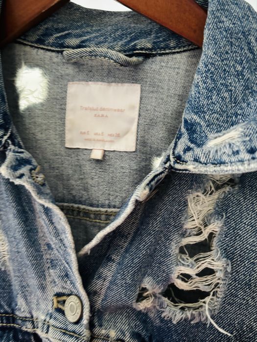 Kurtka damska jeansowa przejściowa 36 Zara wiosenna