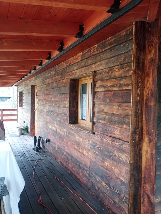 Deska elewacyjna opalana/szalówka opalana postarzana PRODUCENT